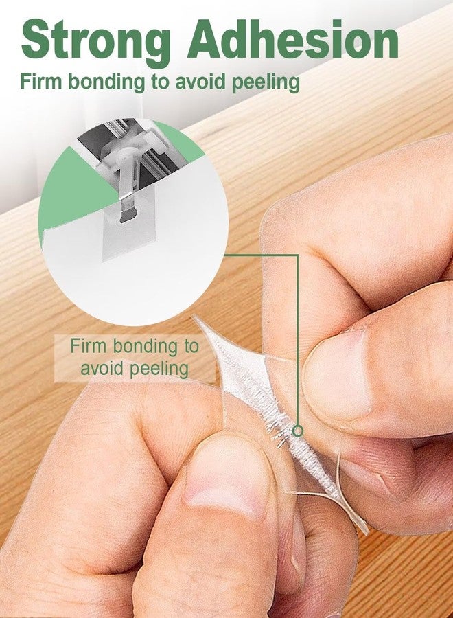Anyongora 100Pcs Vertical Blinds Replacement Slats Repair Kit - Transparent PVC Tabs with Strong Adhesive - No Tools Needed, Easy Fix for Home, Office, Rental, and DIY Window Blind Repairs - Image 5